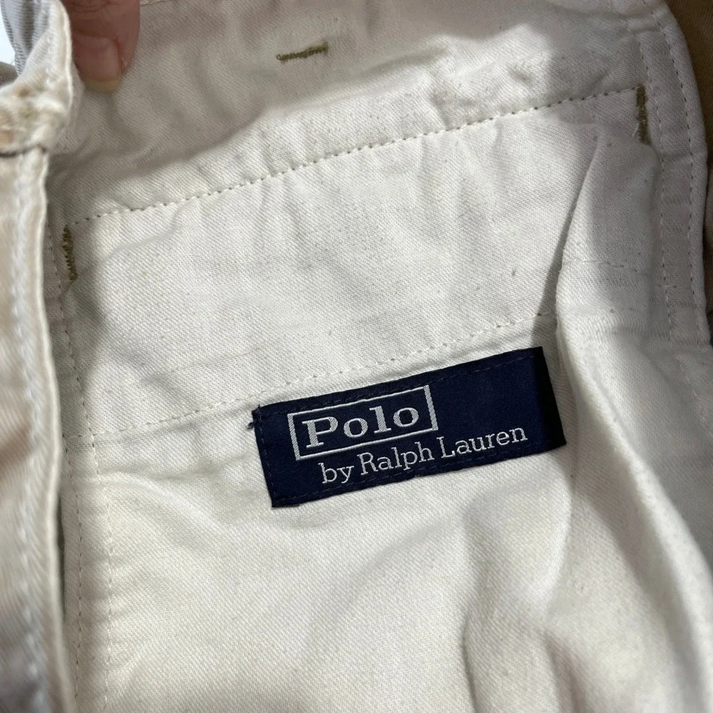 Polo‎ Ralph Lauren Relaxed Fit Khaki Chino Shorts Men 36 Casual Cotton Classic